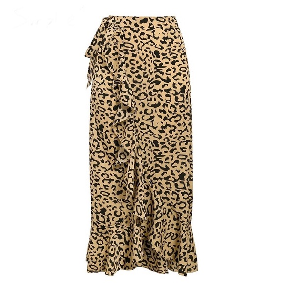 Leopard print midi skirt - Picture 3 of 4